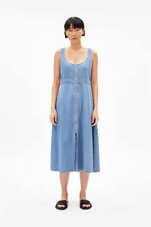 Armedangels Sommerkleid Taahlee blau M