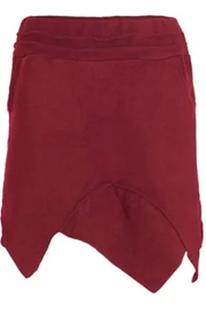 Vishes Zipfelrock Thermorock warmer Damen Winterrock kurz Zipfelrock aus ECO-Fleece Hippie, Elfen, Goa Style rot 38