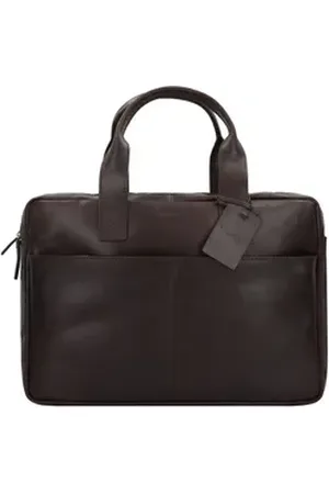 Burkely Aktentasche Vintage, Leder braun
