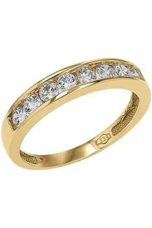 Amor Goldring Ring für Damen, Gold 333, Zirkonia synth. (Ring, 1-tlg) goldfarben 52