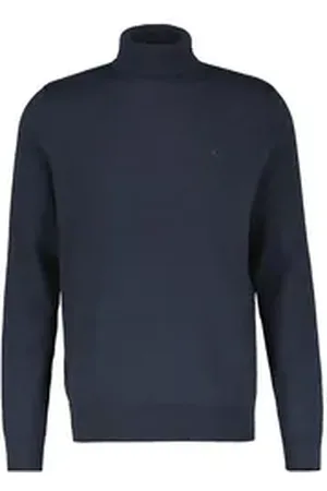 Lerros Rollkragenpullover Rollkragen-Strickpullover blau XL