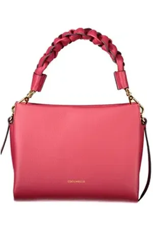 Coccinelle Umhängetasche, Elegante Rote Damentasche mit Abnehmbarem Schultergurt und Fächern
