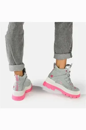 Buffalo ASPHA NC MID Schnürboots Blau/Pink Winterboots blau|rosa 41 EU
