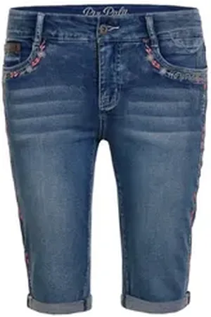 Piz Palü Trachtenjeans Trachtenjeans Damen - HAFENLOHR BERMUDA - denim 32