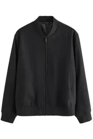 Next Bomberjacke Leichte Bomberjacke aus Wollgemisch (1-St) schwarz S (Normallänge)