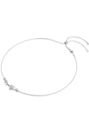 Swarovski Edelstahlkette weiß