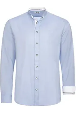 Mark Maddox Trachtenhemd Herren Trachtenhemd Slimfit - Hemd-90, Sky blau L