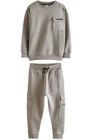 Ted Baker Sweatanzug Sweatshirt + Jogginghose im Set (2-tlg) grau 86-92 (1,5-2 J.)