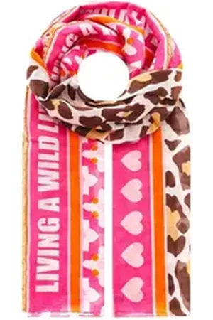 ZWILLING Sherz Modeschal "Wild Life", mit buntem Leomuster rosa