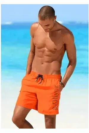 QS by s.Oliver Badeshorts mit trendigem Logoprint orange L (52)