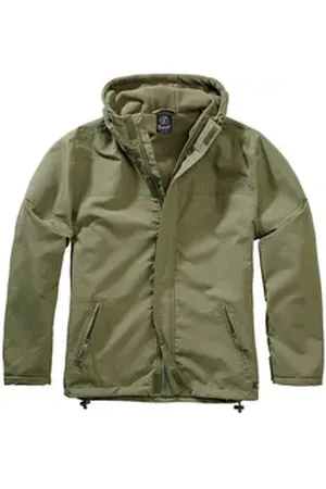 Brandit Brandit Regenjacke Brandit Herren Übergangsjacke Jacke Regenjacke Windbreaker Fleece grün S