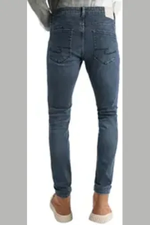 Colins Stretch-Jeans Danny Slim Fit Dunkelblaue Herren Hose mit Niedriger Taille und Gerade blau 28-30