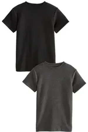 Next Thermounterhemd Kurzärmelige Thermo-T-Shirts im 2er-Pack (2-St) schwarz 122-128 (7-8 J.)