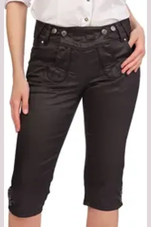 hangOwear Trachtenjeans Trachtenjeans Damen - JEANS - schwarz schwarz 32