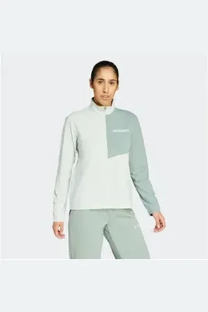 adidas TERREX Rollkragenshirt W MT HALFZ LS T grün XL