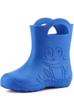 Ladeheid EVA Regenstiefel für Mädchen und Jungen LA-CA-01 Gummistiefel Kinder federleicht viele Farben blau 32-33 EU