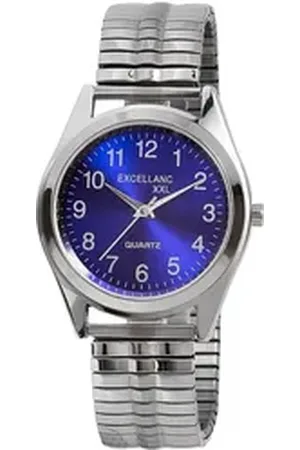 Excellanc Quarzuhr Mike Herrenuhr mit Edelstahlzugarmband, XXL, Herrenuhr Edelstahl