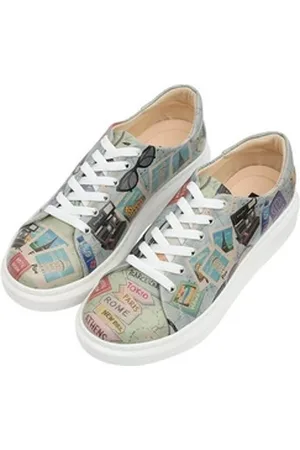Dogo Damen Myra Ready To Travel Vegan Damen Sneaker / Female Plateausneaker Vegan bunt 40 EU