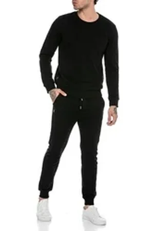 Redbridge Jogginganzug Red Bridge Herren Jogginganzug Set Sweatshirt Hose Premium Basic (Spar-Set, 2-tlg), Premium Qualität, gemütlich, vielseitig schwarz XXL
