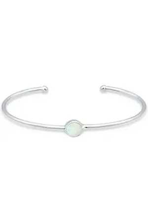 Elli Armreif Armreif Bangle Synthetischer Opal Trend 925 Silber silberfarben