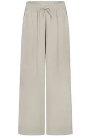 Sublevel Culotte Damen Viskose Sommer Hose weites Bein Knöchelhoch M - 38