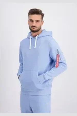 Alpha Industries Hoodie Men - Hoodies Unisex EMB Hoodie blau M