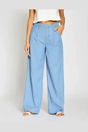 Gang Weite Jeans 94SILVIA WIDE aus besonders weicher Denim Qualität blau 34