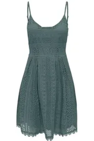 ONLY Cocktailkleid (1-tlg) Spitze grün 40