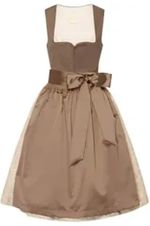 KRÜGER Dirndl Midi Dirndl braun 38
