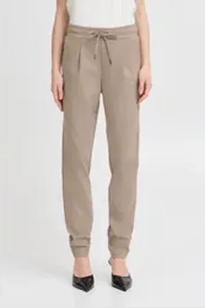 B YOUNG Sweathose BYRizetta Sweathose mit Kordelzug beige S