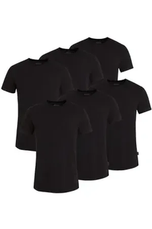 Jockey American-Shirt AMERICAN T-SHIRT (6er Pack) Flache Nähte, Relax Fit, Single-Jersey schwarz XXL