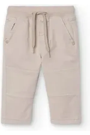 Boboli Thermohose Hose Gabardine beige gefüttert (1-tlg) beige 128