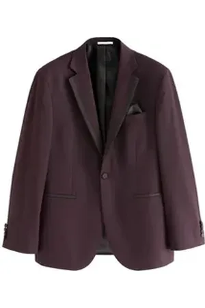 Next Baukastensakko Tailored Fit Smokingsakko mit Satinbesatz (1-tlg) rot 58 (GB: 46R)