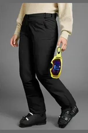 Maier Sports Skihose Wasserdicht & verstellbarer Taillenbund & große Größen schwarz 44