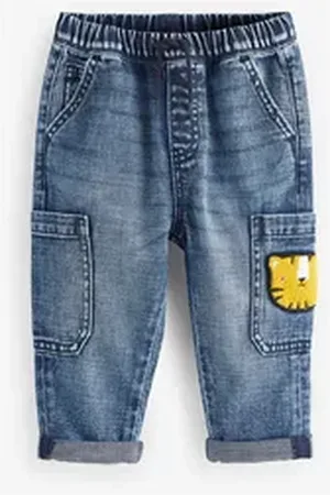 Next Schlupfjeans Jeans im Utility-Look (1-tlg) blau 62-68 (3-6 Mon,)