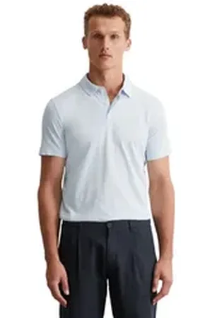 Marc O’ Polo Poloshirt in softer Slub-Jersey-Qualität blau L