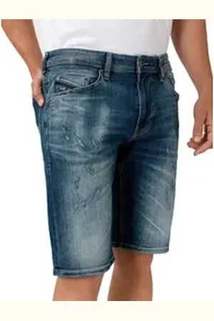 Diesel Jeansbermudas Thoshort RB017 Herren Jeans Bermuda Shorts blau