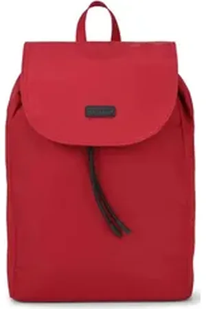 Expatrié Rucksack CLARA Rucksack Damen Tagesrucksack, Anti Diebstahl Seitenfach, Nylon, Wasserabweisend rot OneSize | 11 cm x 35 cm x 26 cm