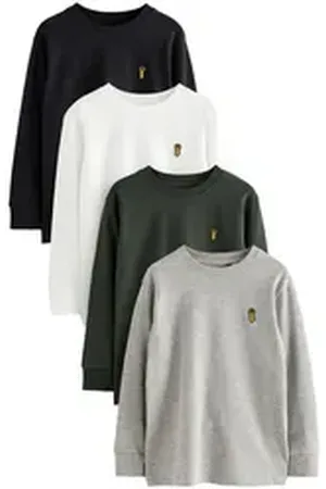 Next Langarmshirt Gemütliche Langarmshirts im 4er-Pack (4-tlg) schwarz 170 (15 J.)