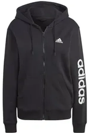 adidas Performance Sweatjacke Damen Kapuzenjacke Essentials Linear French Terry schwarz XS