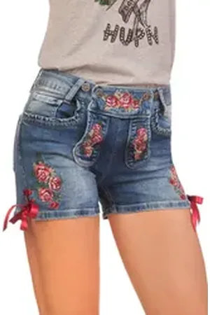 MARJO Trachtenjeans Trachtenjeans Damen - ROSE - blau blau 32