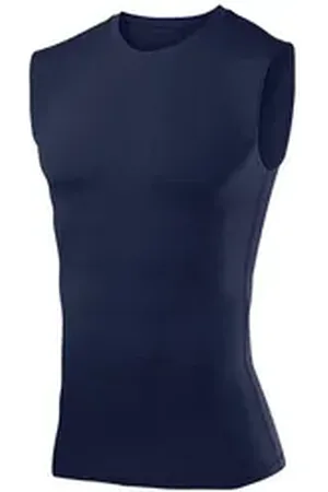 TCA Funktionsweste PowerLayer Kompressionsshirt für Jungen - Marineblau, Größe 128 (1-tlg) blau 6-8 Jahre