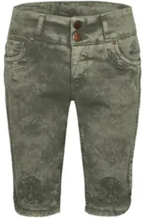 hangOwear Trachtenjeans Trachtenjeans Damen - HENDRINA BERMUDA - army green 32