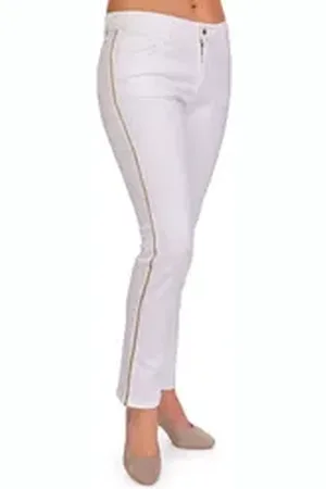 Hammerschmid Trachtenjeans Trachtenjeans Damen - BRIG - weiß weiß 34