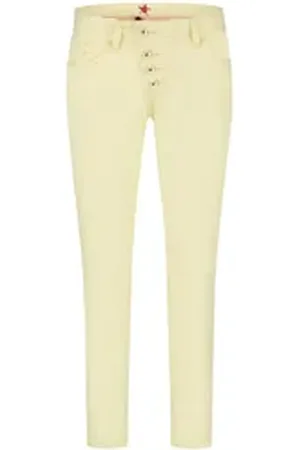 Buena Vista Stretch-Jeans MALIBU CROPPED pastel yellow 2503 B5826 4003.2199 - Stretc gelb XL