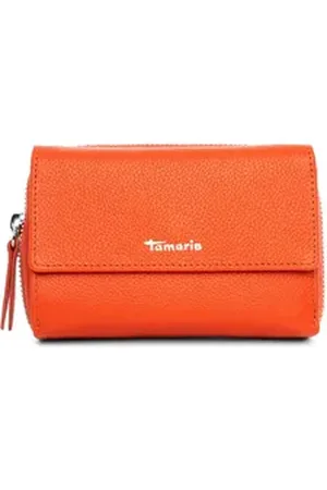 Tamaris Geldbörse Zip Around Wallet, aus echtem Leder orange