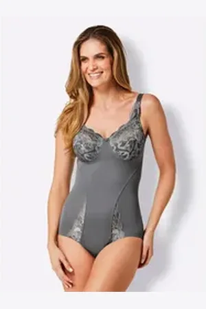 Susa Miederbody Body ohne Bügel grau 100