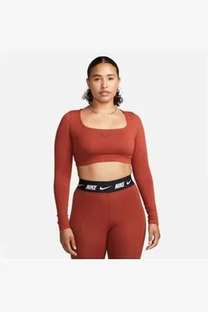 Nike Sportswear Langarmshirt W NSW LS CROP TOP SW orange XL (46/48)