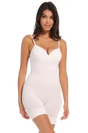 MAGIC Bodyfashion Shaping-Body Soft Low Back Bodysuit vorgeformte, leicht gepolsterte Körbchen weiß L