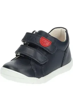 Geox Halbschuhe Leder/Synthetik Klettschuh blau 25 EU